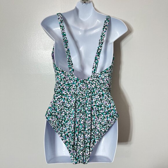 ATHLETA HERMOSA ONE PIECE SWIMSUIT IN CAMO FLORA GABLES Size L‎ - Picture 3 of 6